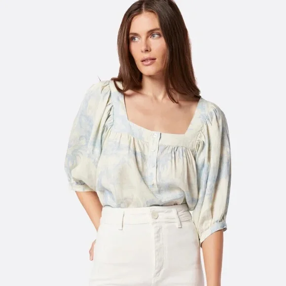 Joie Tops Joie Nwt Leroye Linen Top Sz S Vanilla Ice Dream